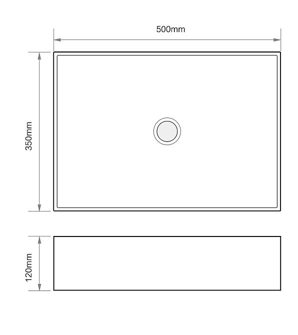 Раковина накладна Mixxus Premium QUADRO-0104 500х350х120mm   ( MP6515 ) 31285 Харків - фото 8