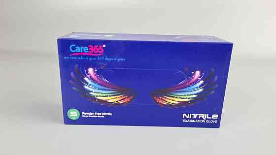 Рукавиці Нітрил Кобальтовий (100 шт.) розмір S "CARE 365" (1 пачка) Харків