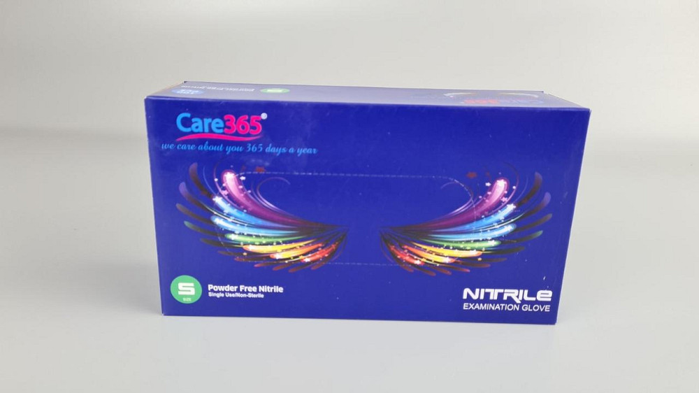 Рукавиці Нітрил Кобальтовий (100 шт.) розмір S "CARE 365" (1 пачка) Харків - фото 2