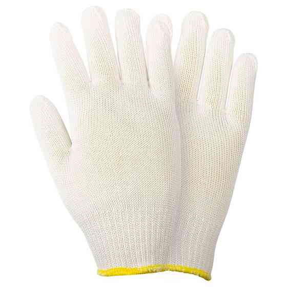 Трикотажные перчатки без точечного ПВХ покрытия р10 Мастер (белые) КРАТНО 12 парам GRAD (9441725) Ровно