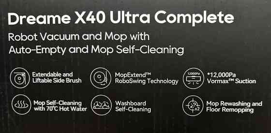 Dreame X40 Ultra Complete White,Black ЕВРОПА. Харьков