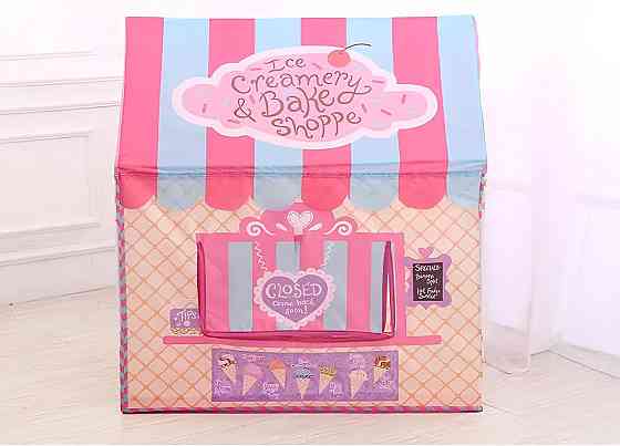 Дитячий ігровий будиночок RESTEQ — велика палатка «Солодкий будиночок» 110×70×100 см Київ