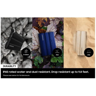 Накопитель SSD USB 3.2 1TB T7 Shield Samsung (MU-PE1T0K/EU) Винница - изображение 6