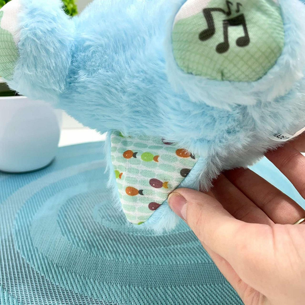 Видра інтерактивна дихає підсвічується сопить і відтворює заспокійливу музику Блакитна (853-1) Чернігів - фото 6