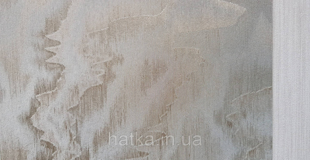 Шпалери вінілові на флізеліні Marburg Lava метрові абстракція хвилі темно-бежеві із золотом Київ - фото 4