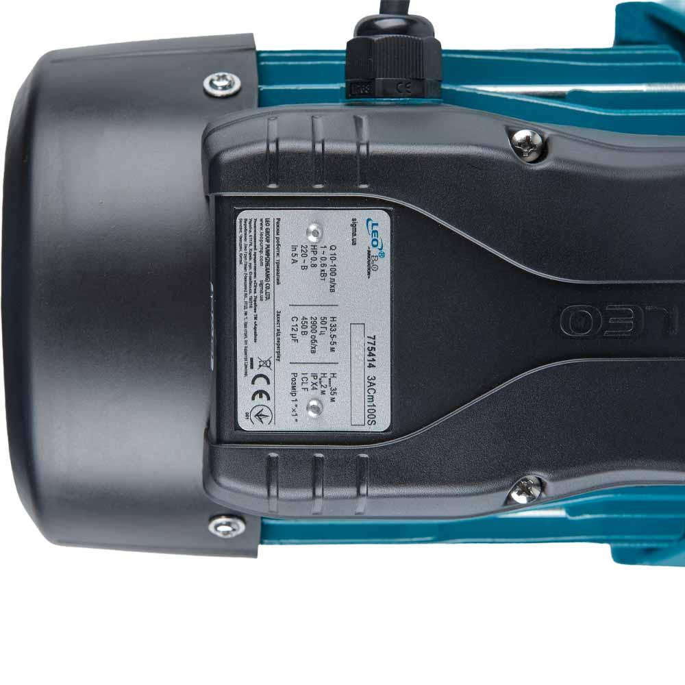 Насос центробежный многоступенчатый 0.75кВт Hmax 45м Qmax 100л/мин нерж LEO 3.0 4ACm100S (775415) Ровно - изображение 7