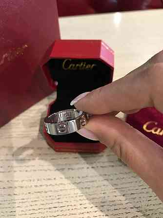 Cartier каблучка покриття білим золотом Одеса