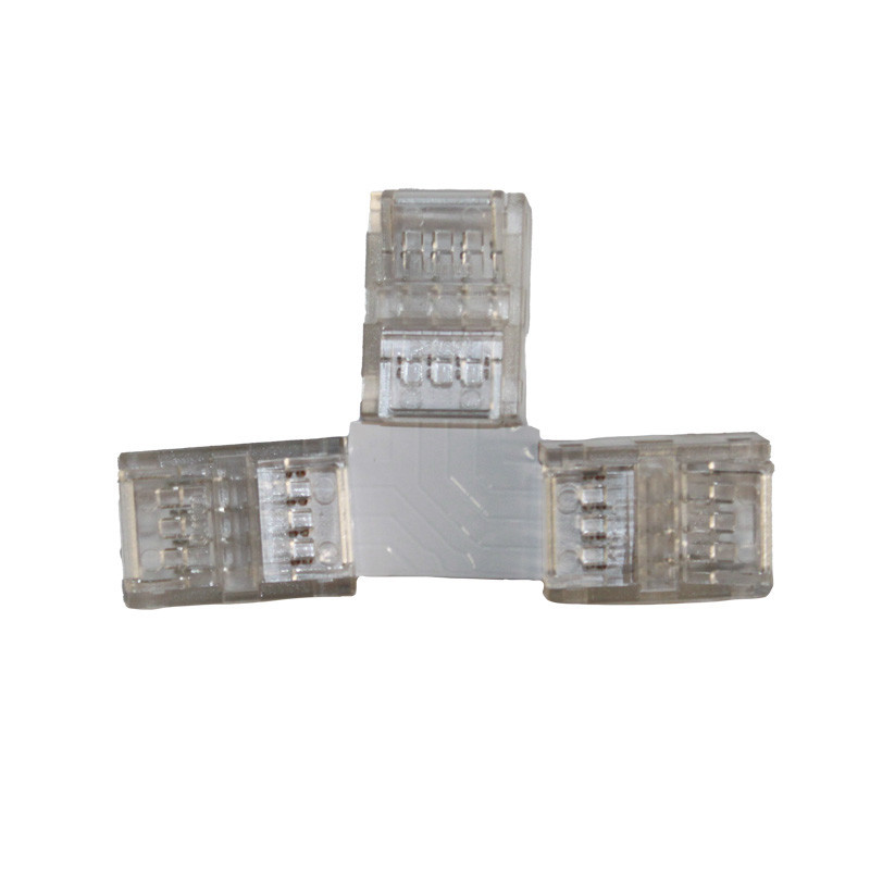 Коннектор T-образный 10 мм лента-лента RGB IP65, прозрачный Днепр - изображение 1