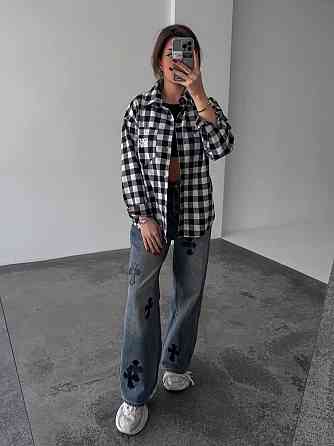 Жіноча картата сорочка (з накатом) 42-46, карта 31 Одеса