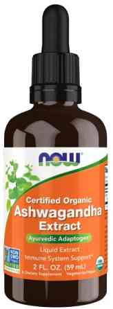 Экстракт корня ашваганда NOW Foods Ashwagandha Liquid Extract 59 мл Киев