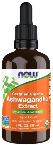 Экстракт корня ашваганда NOW Foods Ashwagandha Liquid Extract 59 мл Киев - изображение 1