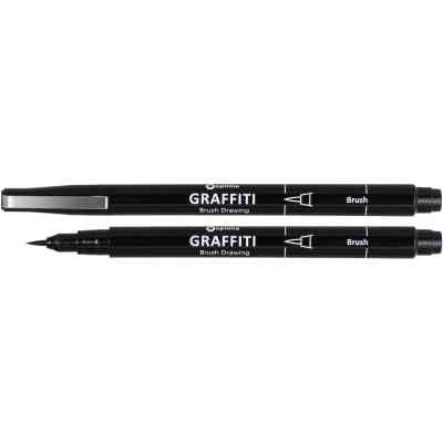Лайнер Optima GRAFFITI Brush 0,5 мм black (O16414) Винница