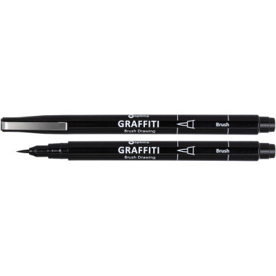 Лайнер Optima GRAFFITI Brush 0,5 мм black (O16414) Винница - изображение 1