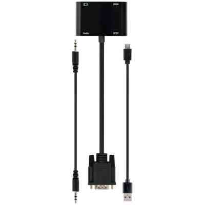 Переходник Cablexpert VGA to HDMI/VGA+audio 3.5mm (A-VGA-HDMI-02) Винница