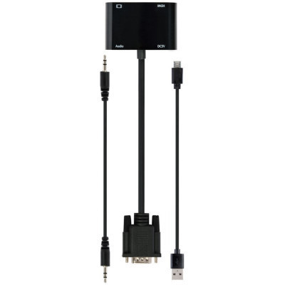 Переходник Cablexpert VGA to HDMI/VGA+audio 3.5mm (A-VGA-HDMI-02) Винница - изображение 3