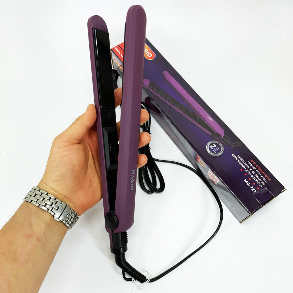 Випрямляч для гладкості волосся MAGIO MG-721, Електричний випрямляч для гладкого волосся FN-21 Львів - фото 3