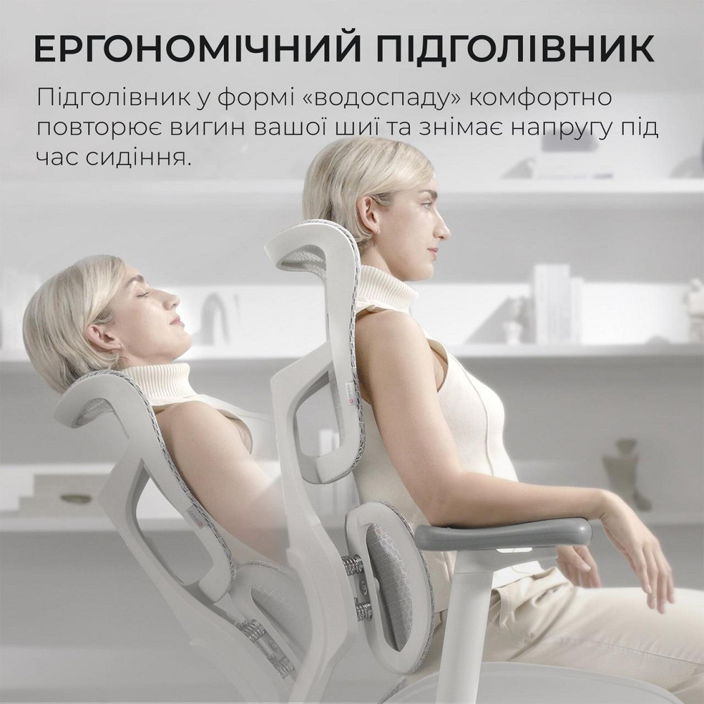 Крісло офісне Sihoo Doro S100 Mesh White (S100-M302) ( 24960 ) Харків - фото 16