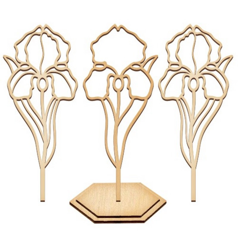 Набір для вітражного живопису за номерами "Ніжний ірис" FDSGK-013 Вінниця - фото 3