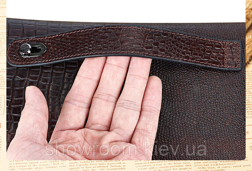 Мужской кожаный кошелек на два отделения Leather Collection (2402) Киев - изображение 7