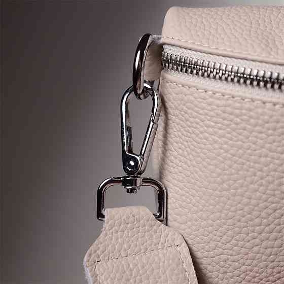 Шкіряна сумка для жінок через плече з міні гаманцем Біла (Vintage) Київ