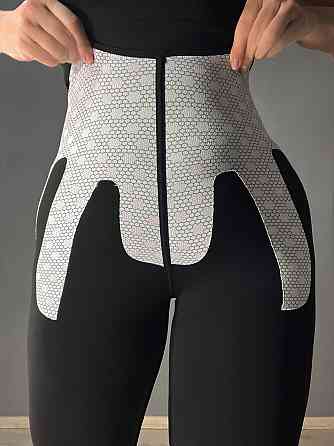 Лосини жіночі Ластівка 730 високий пояс з утяжкою пуш ап чорні, чорний, XL Київ