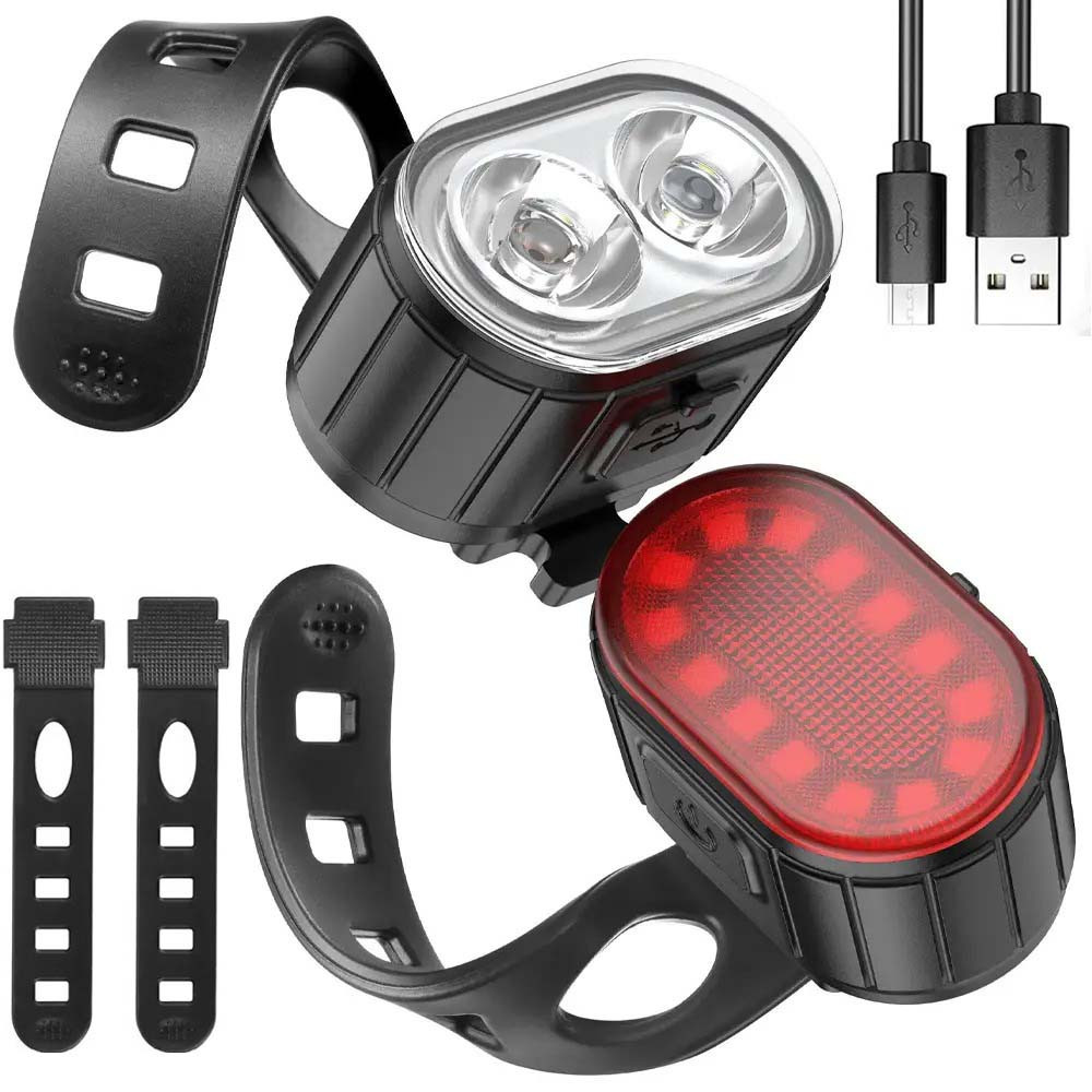 Велосипедний ліхтар із заднім габаритом,від USB,ZH-078 SBR Київ - фото 1