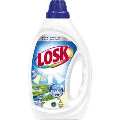 Гель для стирки Losk Горное Озеро Для белых и светлых вещей 990 мл (9000101599985) Винница - изображение 1
