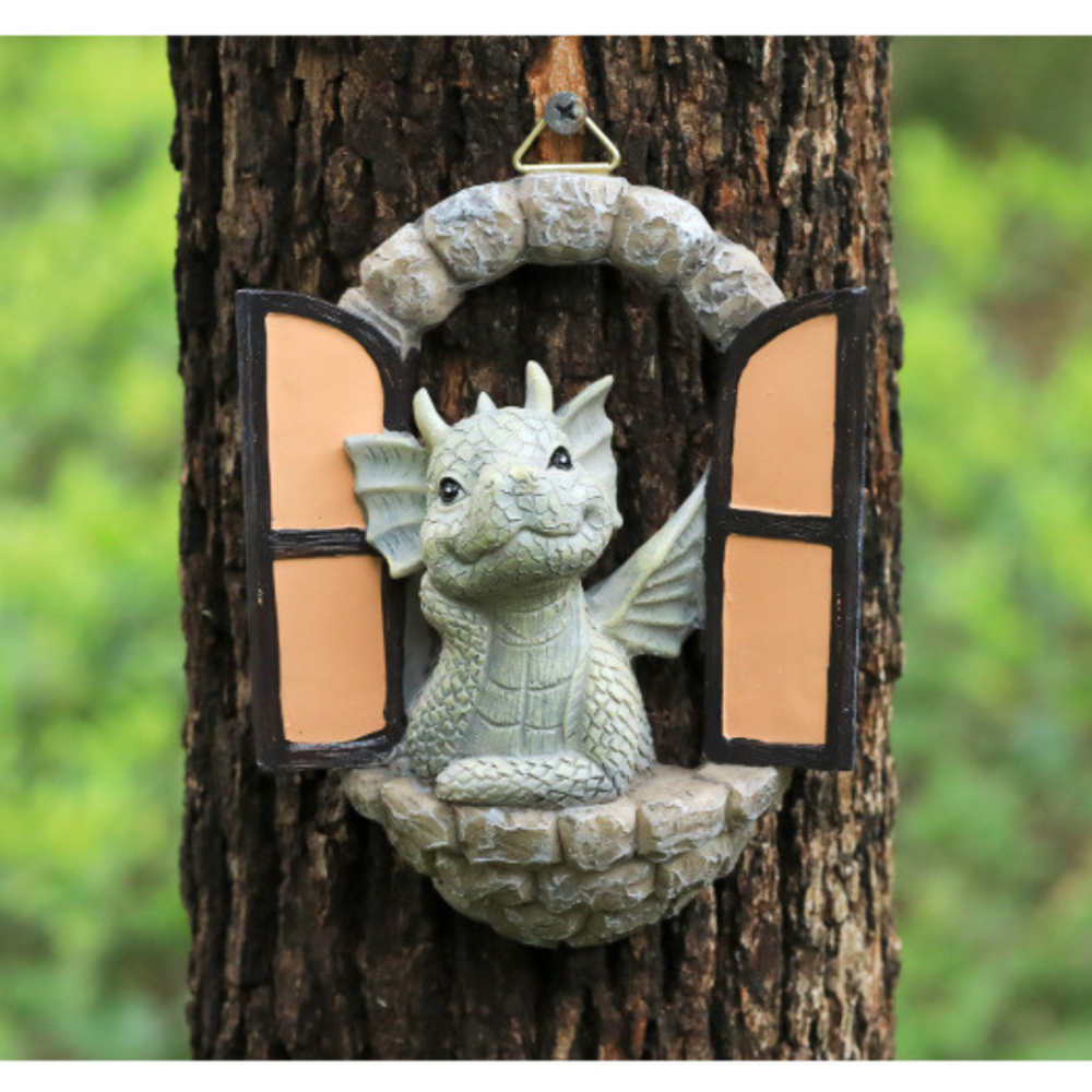 Садова фігурка Дракончик. Садові фігури. Декор для саду Одеса - фото 8