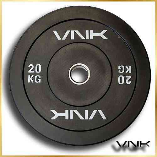 Диск бамперний VNK 20 кг Black гумовий олімпійський для штанги та тренувань Київ