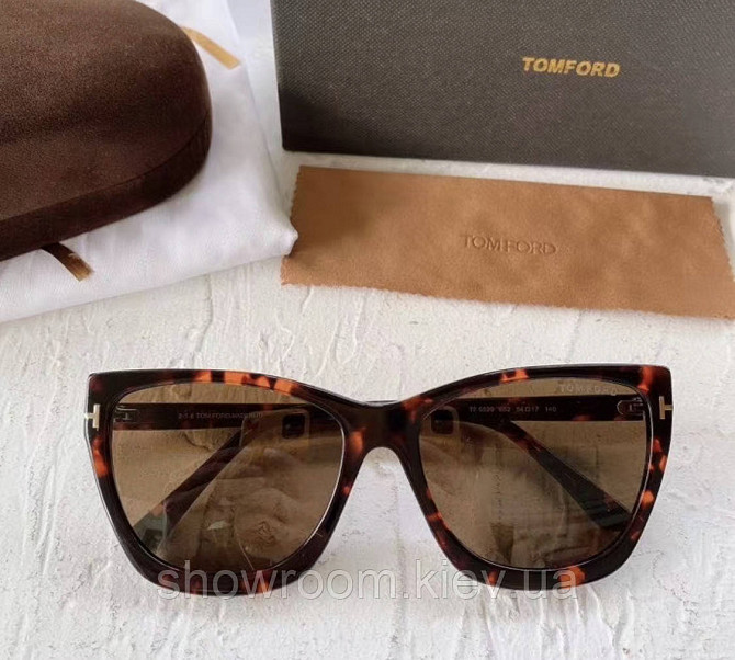 Жіночі сонцезахисні окуляри кішки Tom Ford (5520) Lux Київ - фото 1
