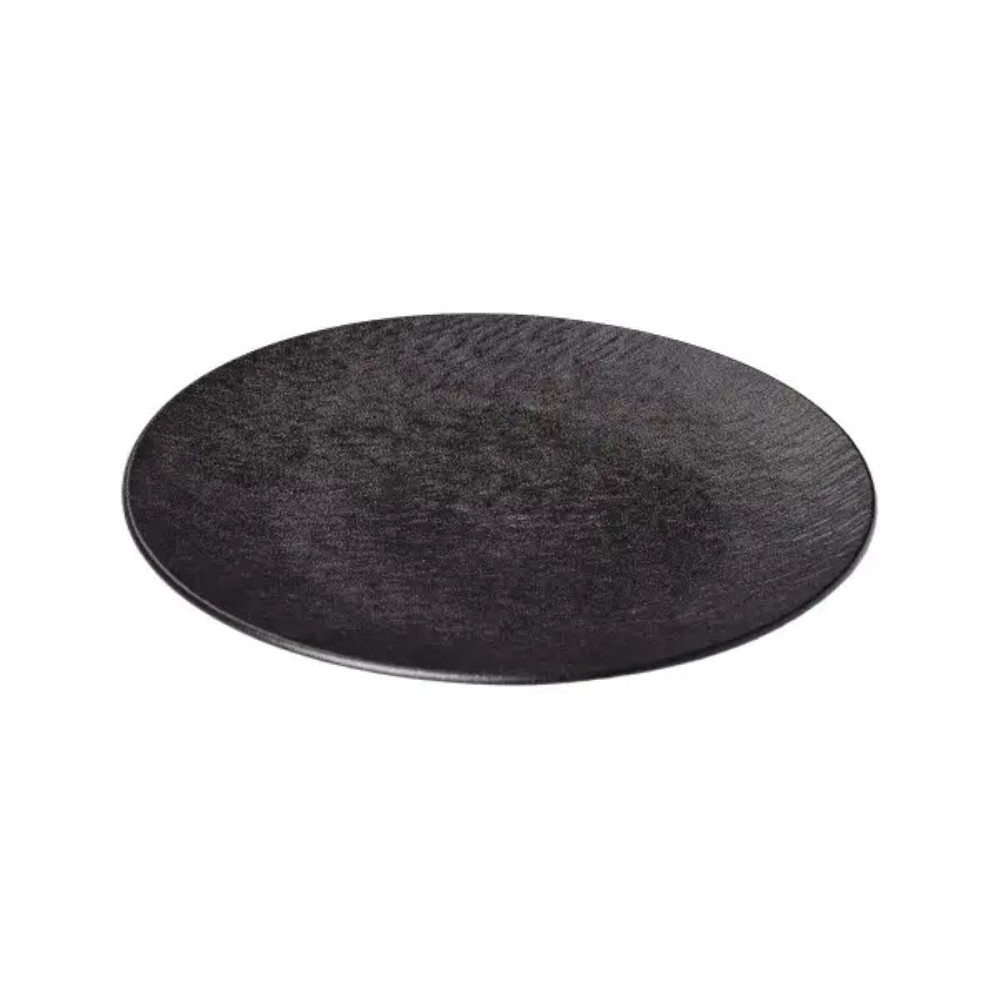 Yiwu Тарілка сервірувальна порцелянова 25 см чорна HP-7-727 Київ - фото 3