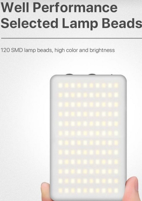 Ulanzi VL120 RGB LED світло для відео та фото, портативне, 3100 мАг. Харків - фото 4