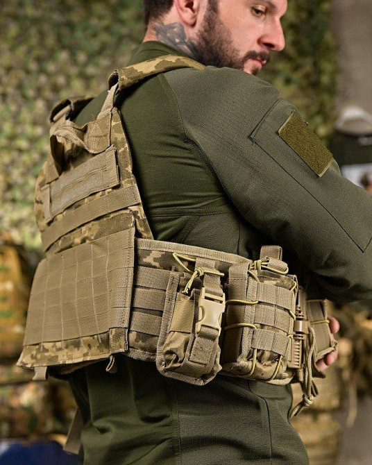 Плитоноска 4 точки сброса 7.62 пиксель   ПП4631 Одесса - изображение 5