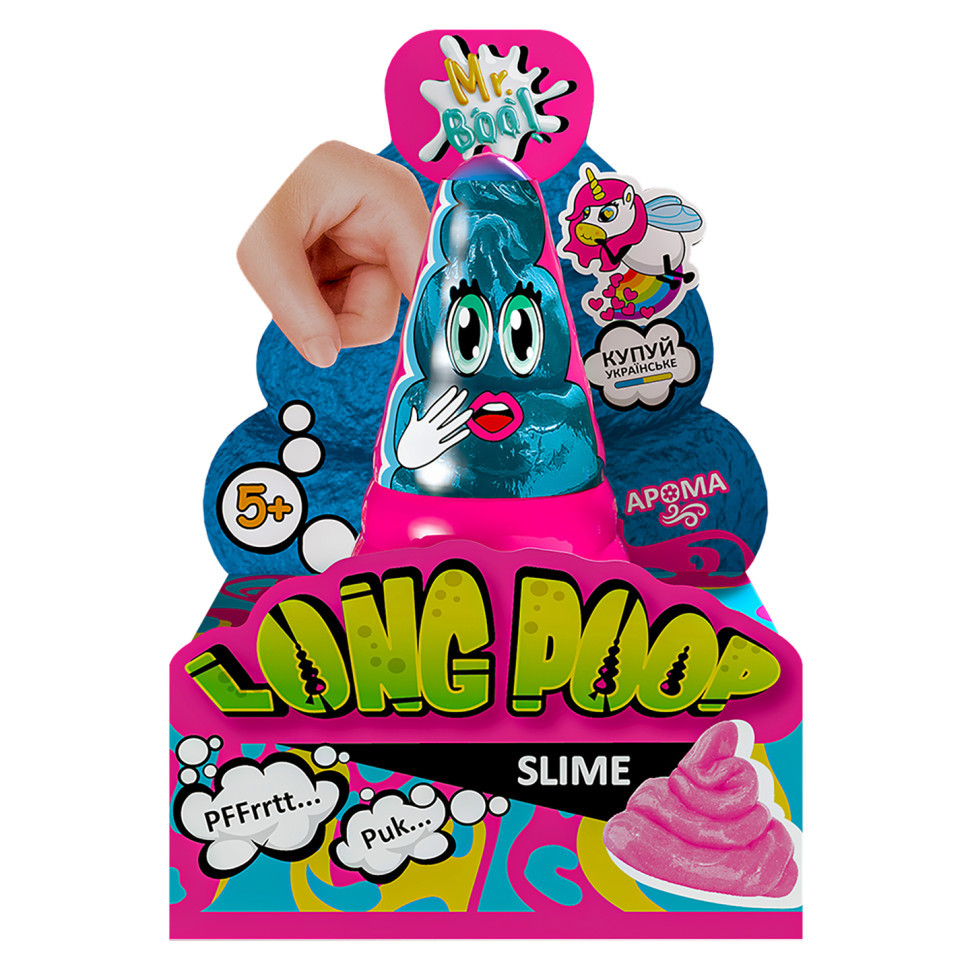 Лізун-антистрес ТМ Mr.Boo Long Shine Poop 250 г -УКР 80115 Вінниця - фото 1