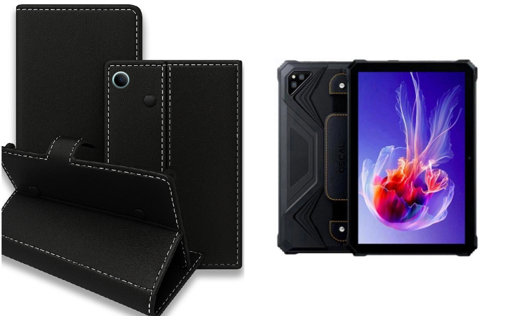 Книжка-трансформер для планшета Blackview Oscal Spider 8, колір Black Київ - фото 1