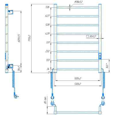 Полотенцесушитель Hygge Family Leeds (6.1.0802.06.WM) Вінниця