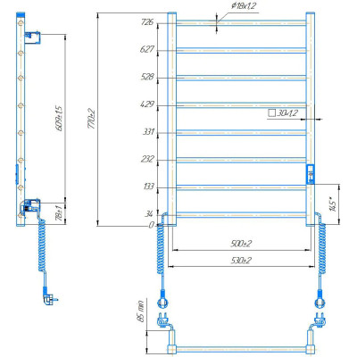 Полотенцесушитель Hygge Family Leeds (6.1.0802.06.WM) Вінниця - фото 5