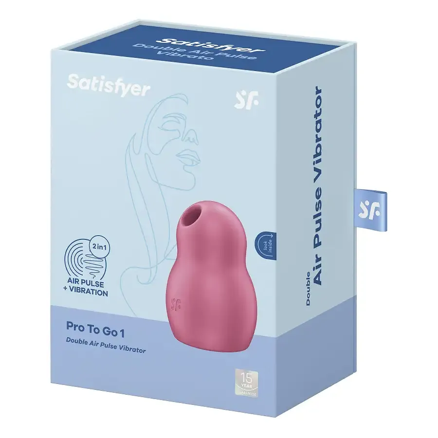 Вакуумний стимулятор з вібрацією Satisfyer Pro To Go 1 Red Львів - фото 7