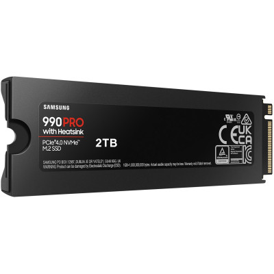 Накопитель SSD M.2 2280 2TB 990 PRO with Heatsink Samsung (MZ-V9P2T0CW) Винница - изображение 8