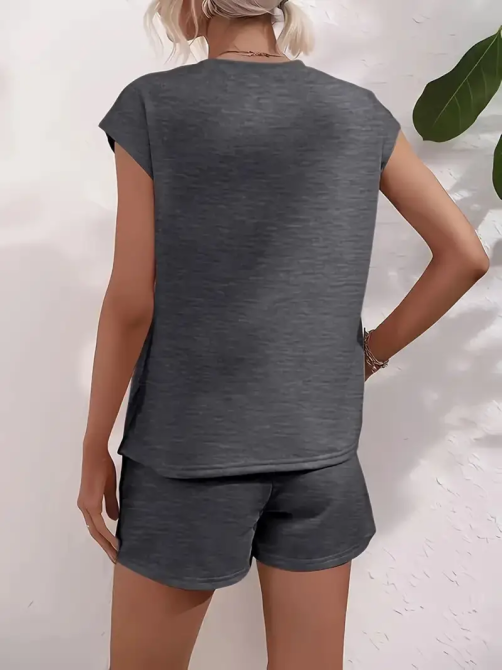 Костюм женский футболка с шортами Графитовый 42/44 Харьков - изображение 2