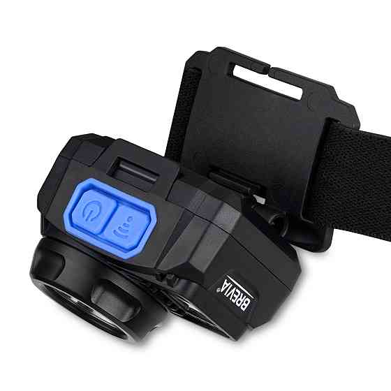 Ліхтар налобний Brevia 500Lm, 3W CREE XPG+COB, 1200mAh/3xAAA, з сенсором білий/червоний Львів
