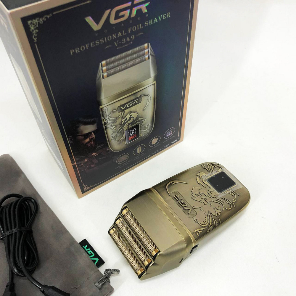 Акумуляторна бритва для гоління голови VGR, Портативна електробритва для бороди, Портативна бритва KO-77 Львів - фото 9