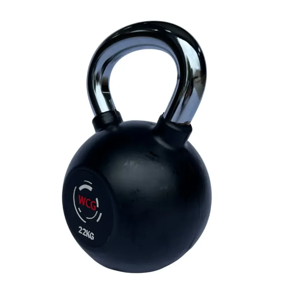 Гиря прогумована з хромованою ручкою WCG 22 кг Гантелі, гирі, штанги та диски спортивна Київ - фото 3