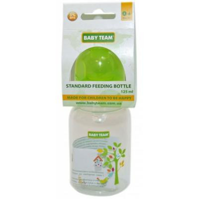 Пляшечка для годування Baby Team з силікон.соскою 125 мл 0+ салат (1400_салатовый) Вінниця - фото 1