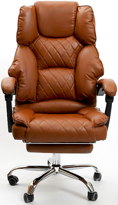 Кресло офисное Diego Comfort Pro светло-коричневый Киев - изображение 2