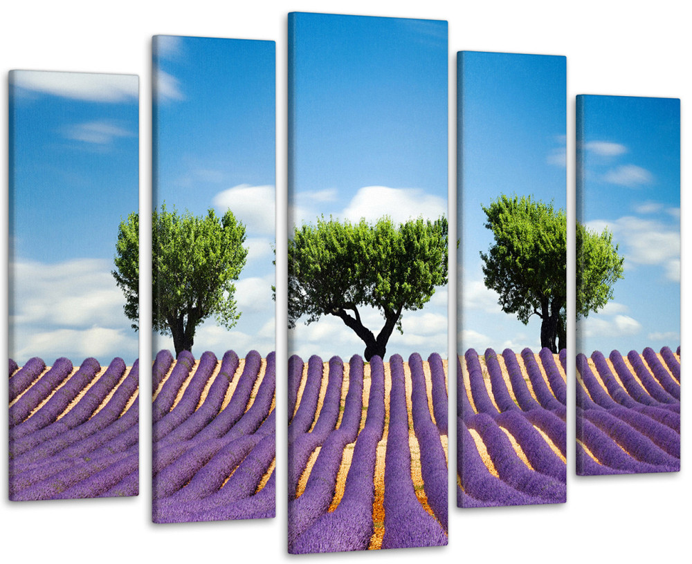 Модульная картина Деревья Лаванда Art-45_5 90х132 см Киев - изображение 1
