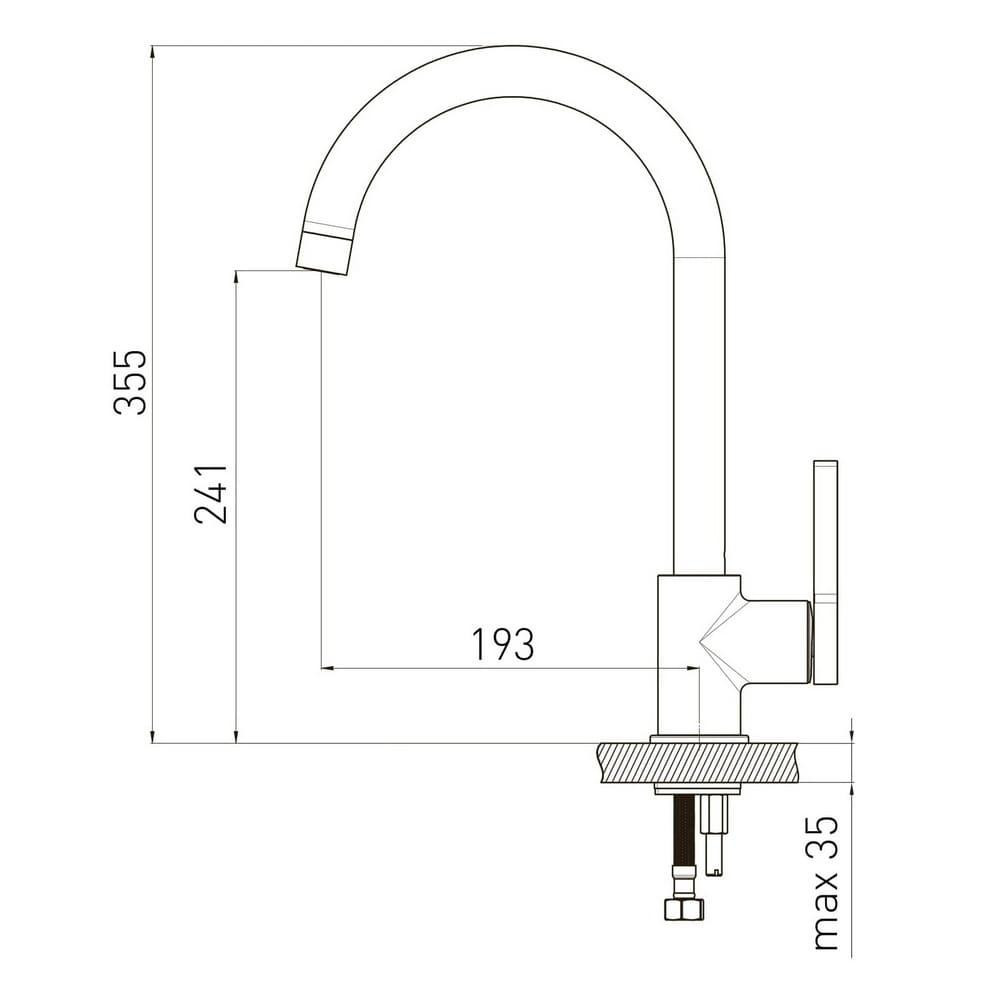 Змішувач для кухні VOLLE MORA cromo+oro хром/золото 1537.110122 Київ - фото 2