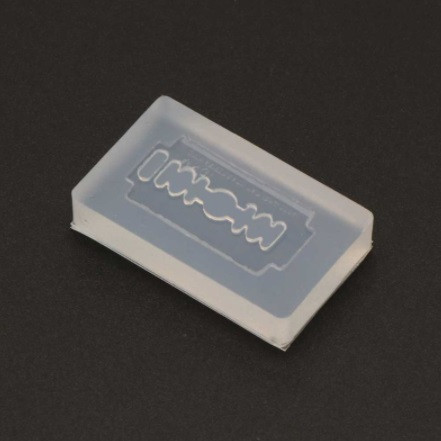 Молд силиконовый Лезвие 45 на 25 мм серый Киев - изображение 3