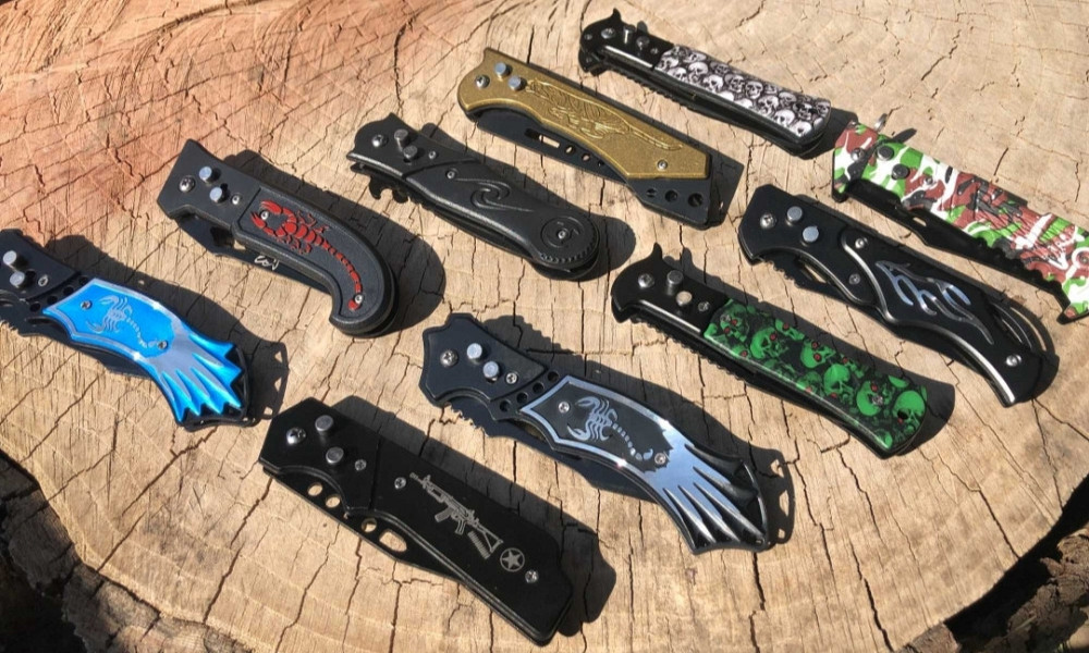 Нож выкидной автоматический раскладной , складной, Выкидуха Киев - изображение 4