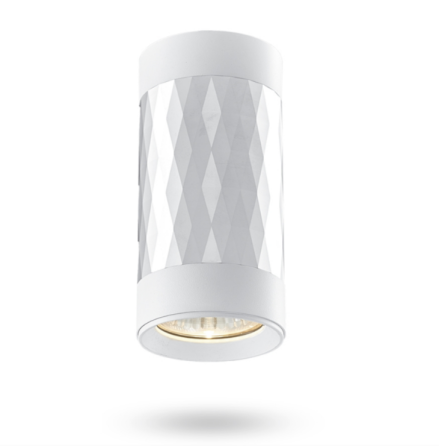 LED Світильник накладний під лампу GU10 білий +срібляста призма VL-SPF03A-SPW Videx Житомир